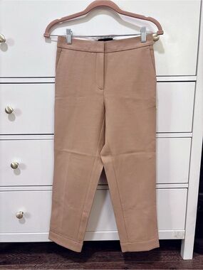 Ann Taylor The Ankle Pants in 00 petite (curvy fit, high rise) - Camel